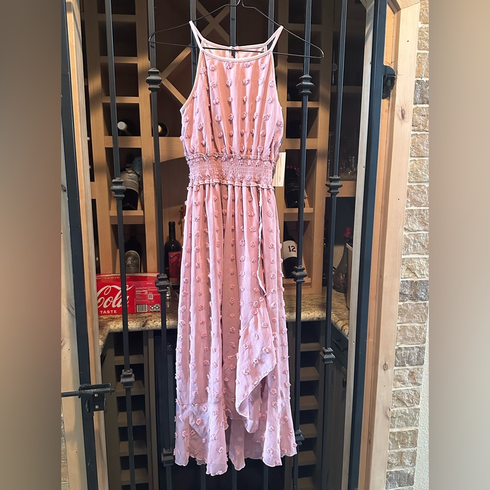 NEW! Girls size 10 , feminine and flowy Mauve colored dress
